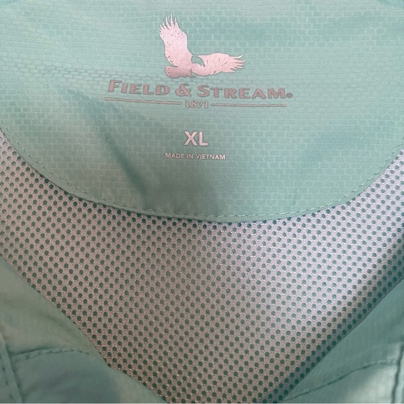Field & Stream Men's Latitude Fishing Long Sleeve Shirt Ocean Green  XL - Picture 3 of 6